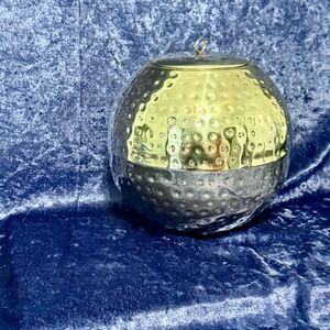 Starlite Garden & Patio Torch Hammered Metal Sphere Tabletop Fire Pit‎ Table